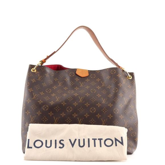 Louis Vuitton Graceful Handbag Monogram Canvas MM Brown - Picture 2 of 12